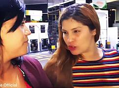 amateurs get bisexual blowjob and fucking in outdoor public quickie