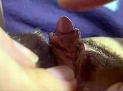hey, watch this huge clit get rubbed and jerked until she squirts everywhere