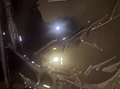 curvy european mommy flashes her fat ass outdoors while pissing in public pantyhose