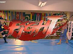 Can You Handle This Cosplay Street Fighter Blondie Fesser As Kolin Fucking Hard?