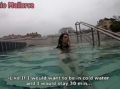 Risky sex with petite Valentina Lapiedra in thermal bath 😍