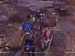 Watch Crazycat fuck 8 virgins in Fallout 76!