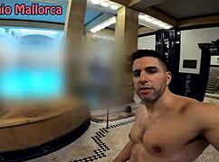 Risky sex with petite Valentina Lapiedra in thermal bath 😍