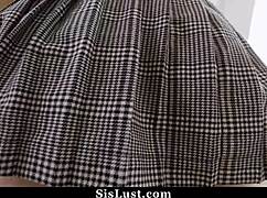 sexy latina stepsister gets caught changing by bro and he cant resist jerking off to her panties - sislust