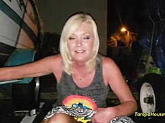 Blonde Milf Becomes Pee Queen In Public Golden Shower