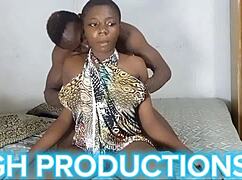 Beautiful African teen boldly displays her perfect tits