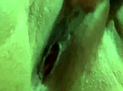 Alone with horniness, she masturbates intensely