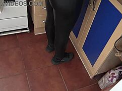 Show Me That Hairy Pussy, Stepmom! Begging Stepson Gets His Wish!