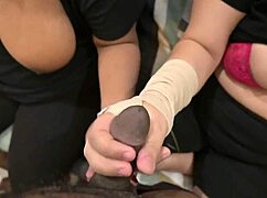 Indian Chicks Jerk Stranger's Dick!