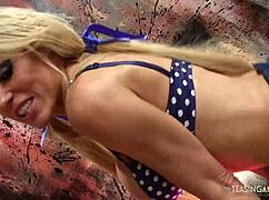 Sexy Black Chick Shares Dick with Blonde Friend in Intense Group Action