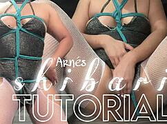 Tutorial Shibari 2.0 Teaching Harness Making While Masturbating On Camera Astarioth