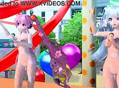 Hatsune Miku colorful love project diva nude mod popolnoma gola