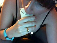 I explore my mouth with soap in a private room fetish