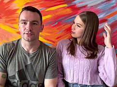 How to kiss passionately with a brunette college girl!