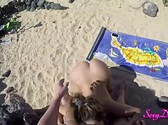 sizzle on the shoreline sexydeas spicy pov doggystyle adventure at the beach