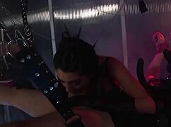 Having a hard dick and two strapons is handy for satisfying two brunettes at once