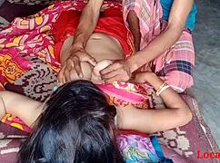 Desi housewife has hardcore sex in saree on webcam for localsex31.