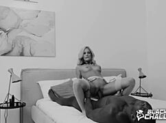 Submissive Blonde Candee Licious Gets Interracial BBC Fucking Behind the Scenes