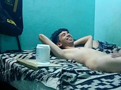 A medium pleasure massage for a skinny boy in intimate setting