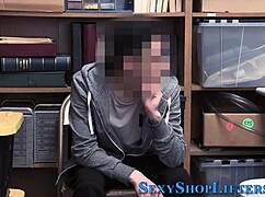 Real lady cop encounters teen in realistic scenario with riding and oral elements