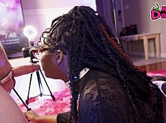 Black 28 ~ 20 Year Old Ebony Whore Inhales White Daddy