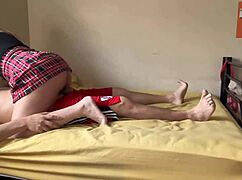 My big ass neighbor skipped school to come over for sex