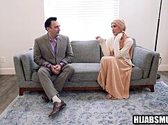 Muslim girl hooks up with american guy!