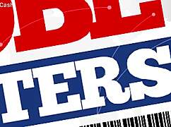 Dirty blonde bombshell gives sexy milf ass to horny stud