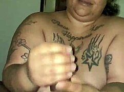 chubby bbw polishes my black metal chubby pole