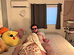 Chubby Latino Couple's Passionate Lovemaking Wife Sucks and Rides Hubby's Cock