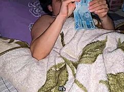 My Desi Stepdaughter Lets Me Touch Her for Money, and I See Her Puffy Pussy Is So Cute.