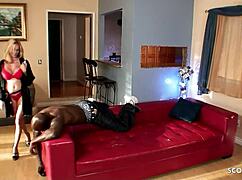 Blonde wife seducing her big black neighbor with a massage! 😈