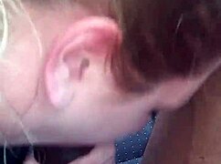 Sloppy Blowjob Outdoors in Public!