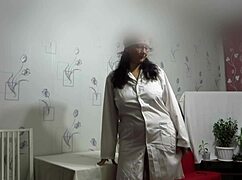 doctor fisting nurse's vagina and masturbating pussy in medical fetish