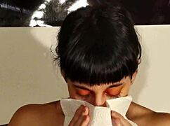 hungarian goth teen girls sneezing huge snot in hd pt1 🤧