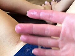 Teen masturbates with wet panties, dripping pussy leads to orgasm