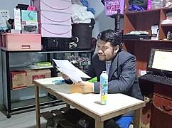 Secretary seeks job and boss fucks her hard to secure position 😈💼