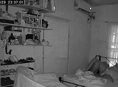 Spying on amateur couple having great sex.