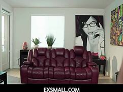 petite teen mickey violet explores big toys with natural tits