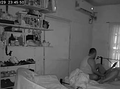 Spying on amateur couple having great sex.