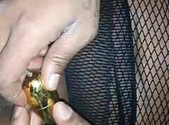 She Masturbates In Public With Vibrator!