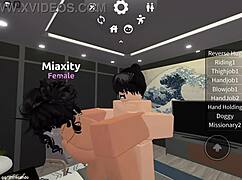 Fucking a roblox slut in hardcore group sex