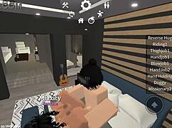 Fucking a roblox slut in hardcore group sex