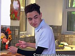 Insatiable Stepmom Cory Chase Banged By Lucky Young Dude.