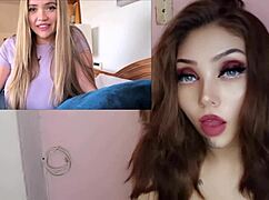 Can a busty Latina bride handle her companion's creampie in bed?