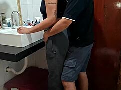 catching the maid in the bathroom while the wife sunbathes