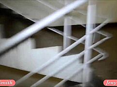 Thrilling Exposure In Movie Theatre Stairways Leaves Her Aroused And Caught