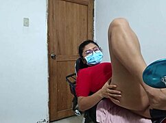 Slutty Stepdaughter Juices Her Pussy