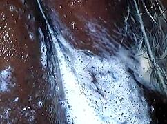 El goo del playboy se lame en una historia casual