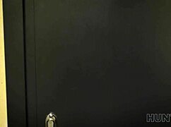 russian lesbian slut caught and fucked by landlord while gf watches